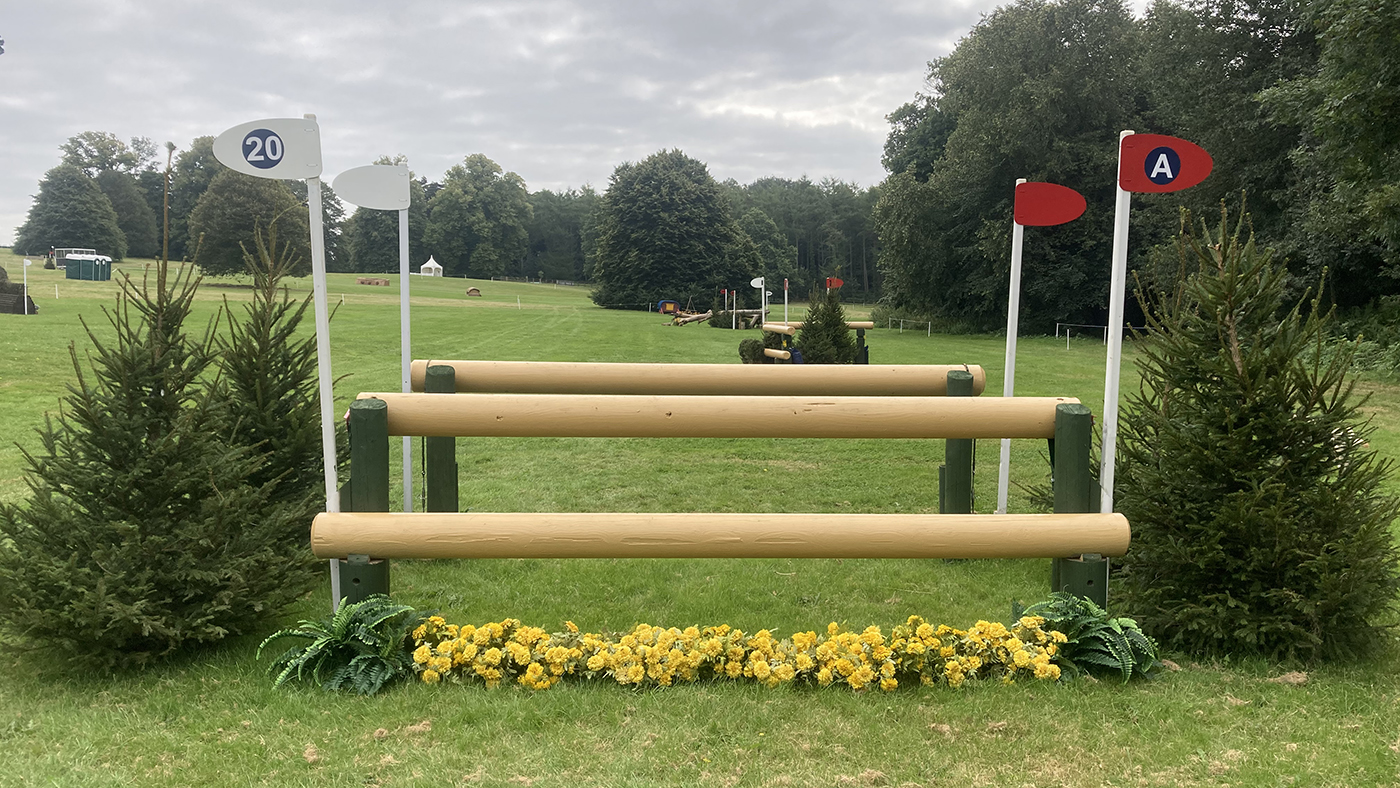 Bicton Horse Trials cross-country course: five-star fence 20a