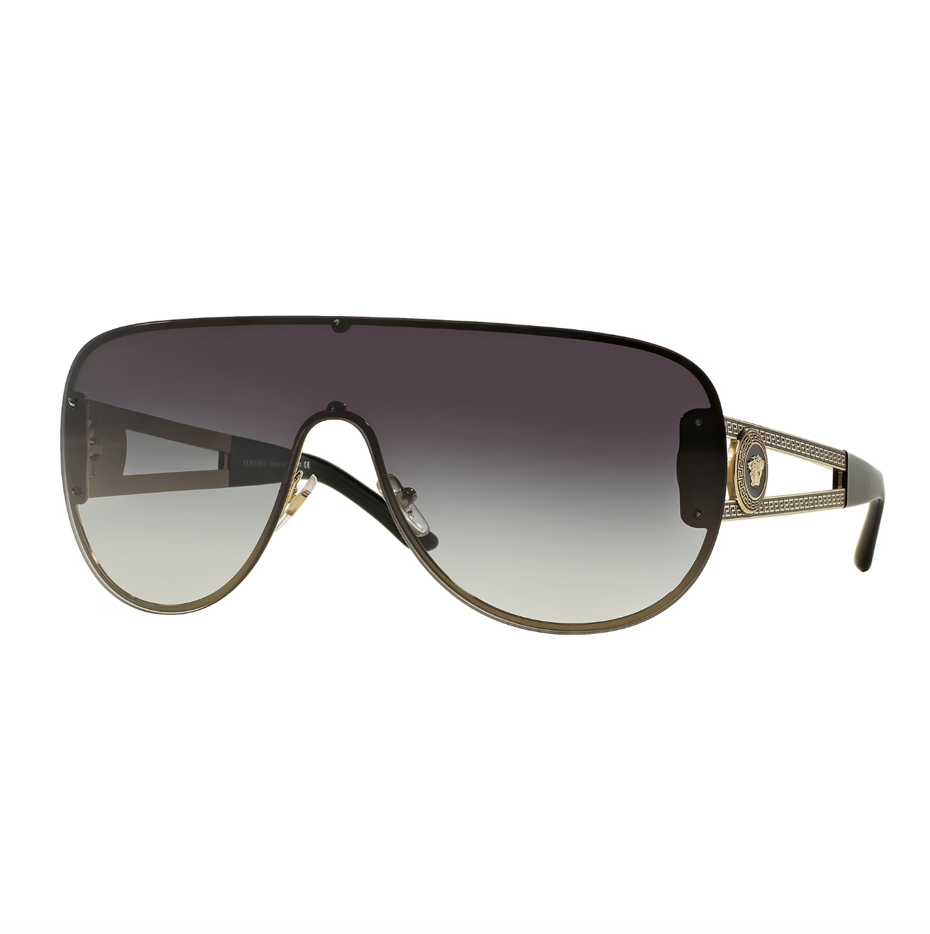 Versace, Versace Women's Gradient Ve2166-12528g-41 Black Wrap Sunglasses