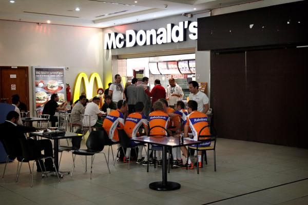 Stage 3 started right next to the 'golden arches'