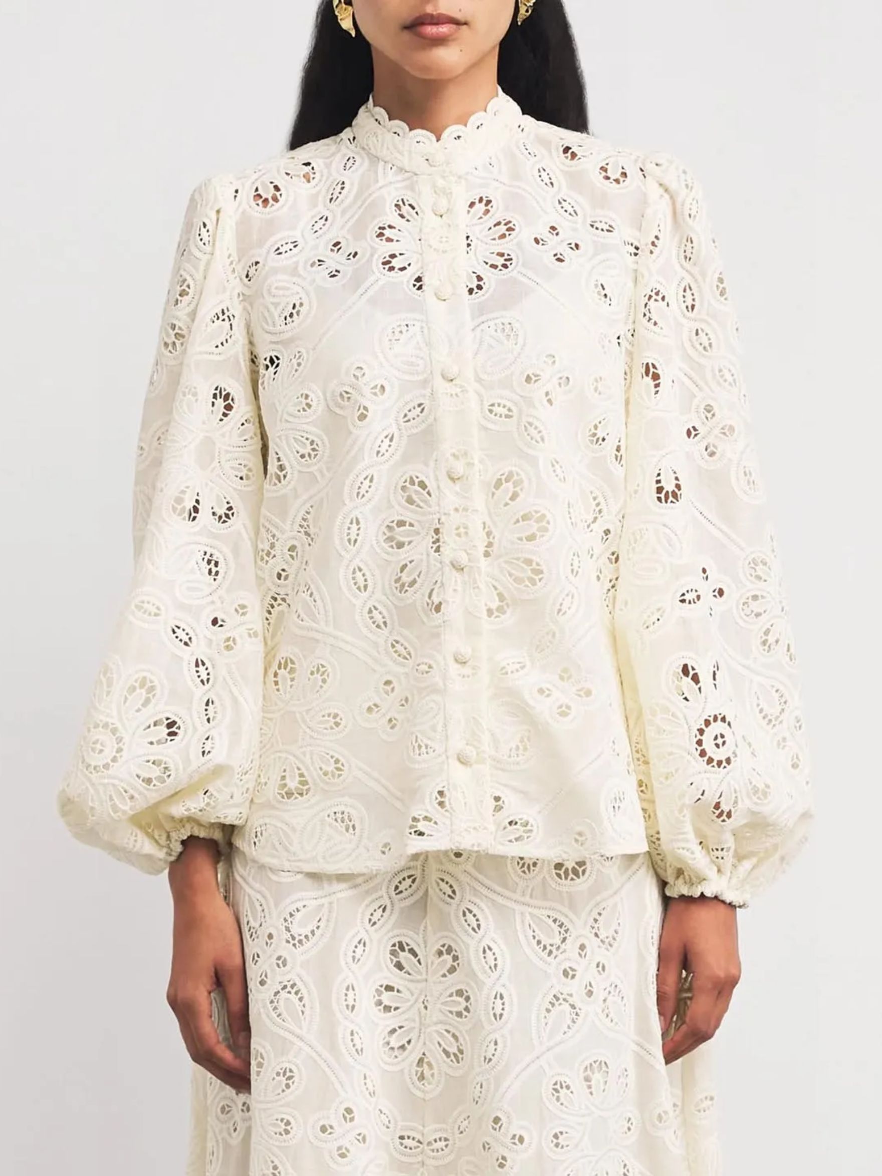 Cotton Rhiannon Embroidered Blouse