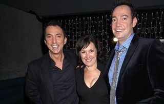 Arlene Phillips on a night out with Bruno and Craig back in her original Strictly days