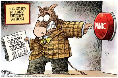 Political cartoon U.S. Hillary Clinton Democrats