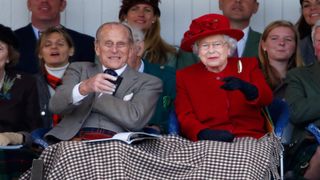 The Queen and Prince Philip at a sporting event