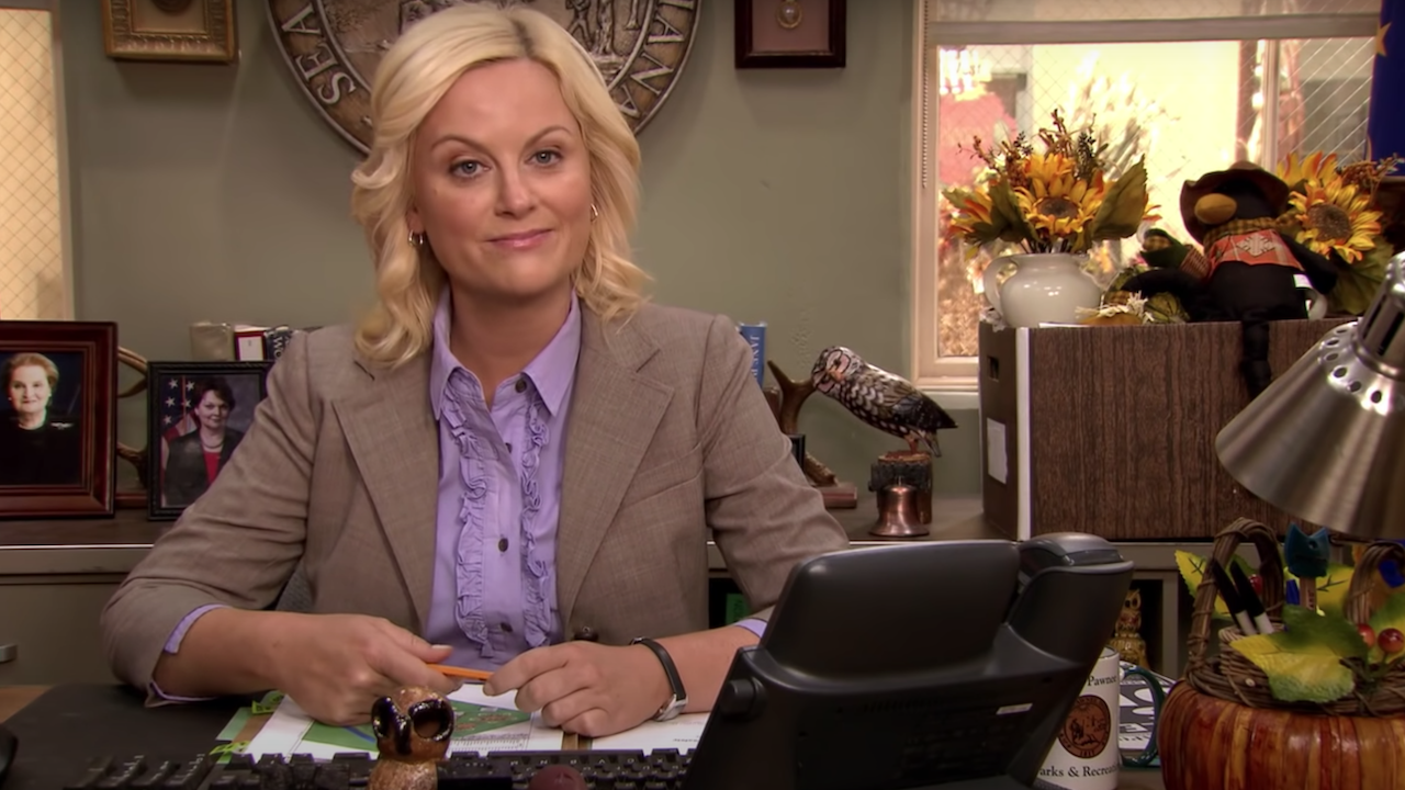 Amy Poehler in a Parks & Rick screenshot
