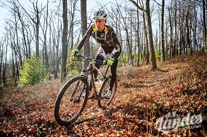 Local pro Aaron Snyder (Scott) rides around State College, PA