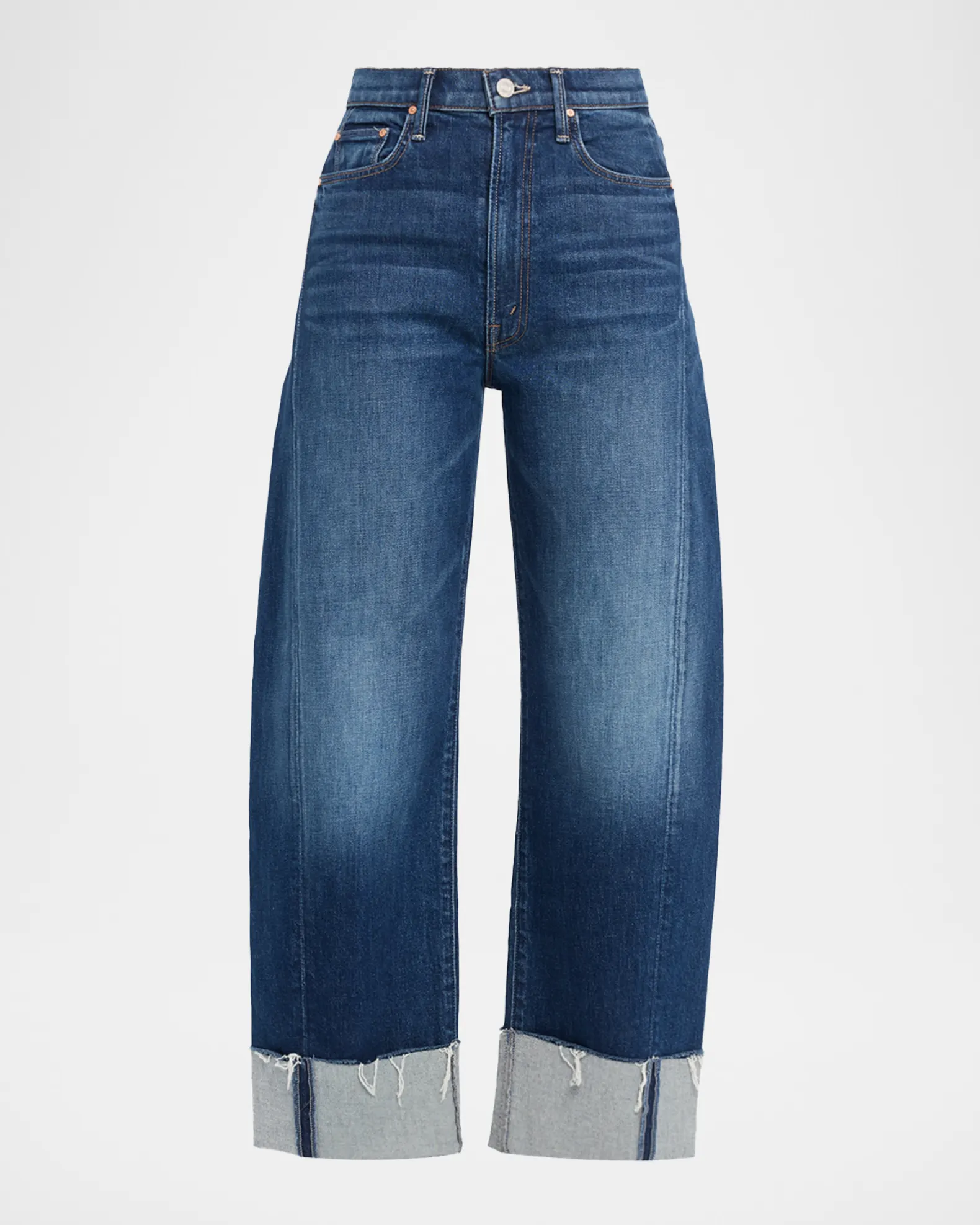 Mother, The Half-Pipe Ankle Cuff Fray Jeans
