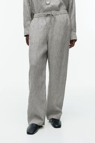 Linen Drawstring Trousers