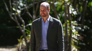 Prince William, Prince of Wales arrives to meet with the 2024 Earthshot Prize finalists at Kirstenbosch National Botanical Garden on November 6, 2024