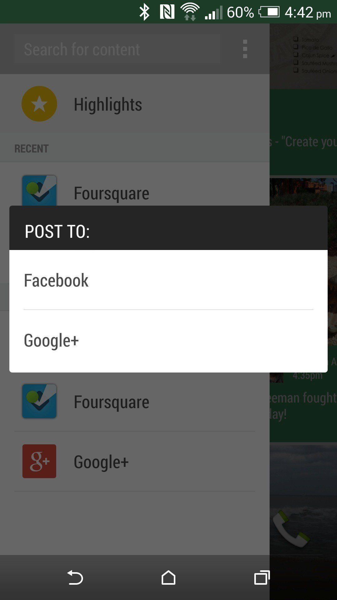 Sense 6.0 Blinkfeed sharing