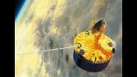 pioneer spacecraft above Venus.