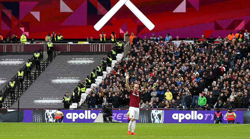 Marko Arnautovic waves goodbye