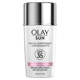 Olay Sun Facial Sunscreen + Antioxidants Broad Spectrum SPF 35 Lotion Make Up Primer