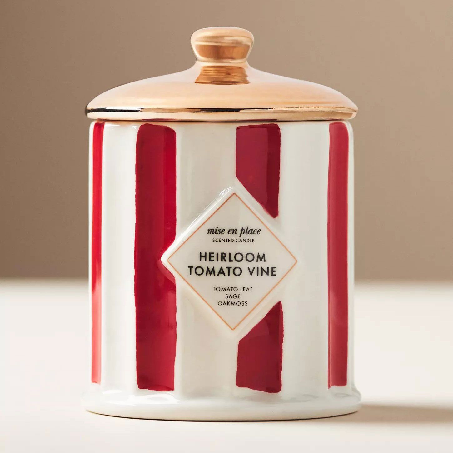 Mise En Place Fruity Heirloom Tomato Vine Ceramic Candle