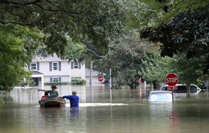 Houston residents return to their homes