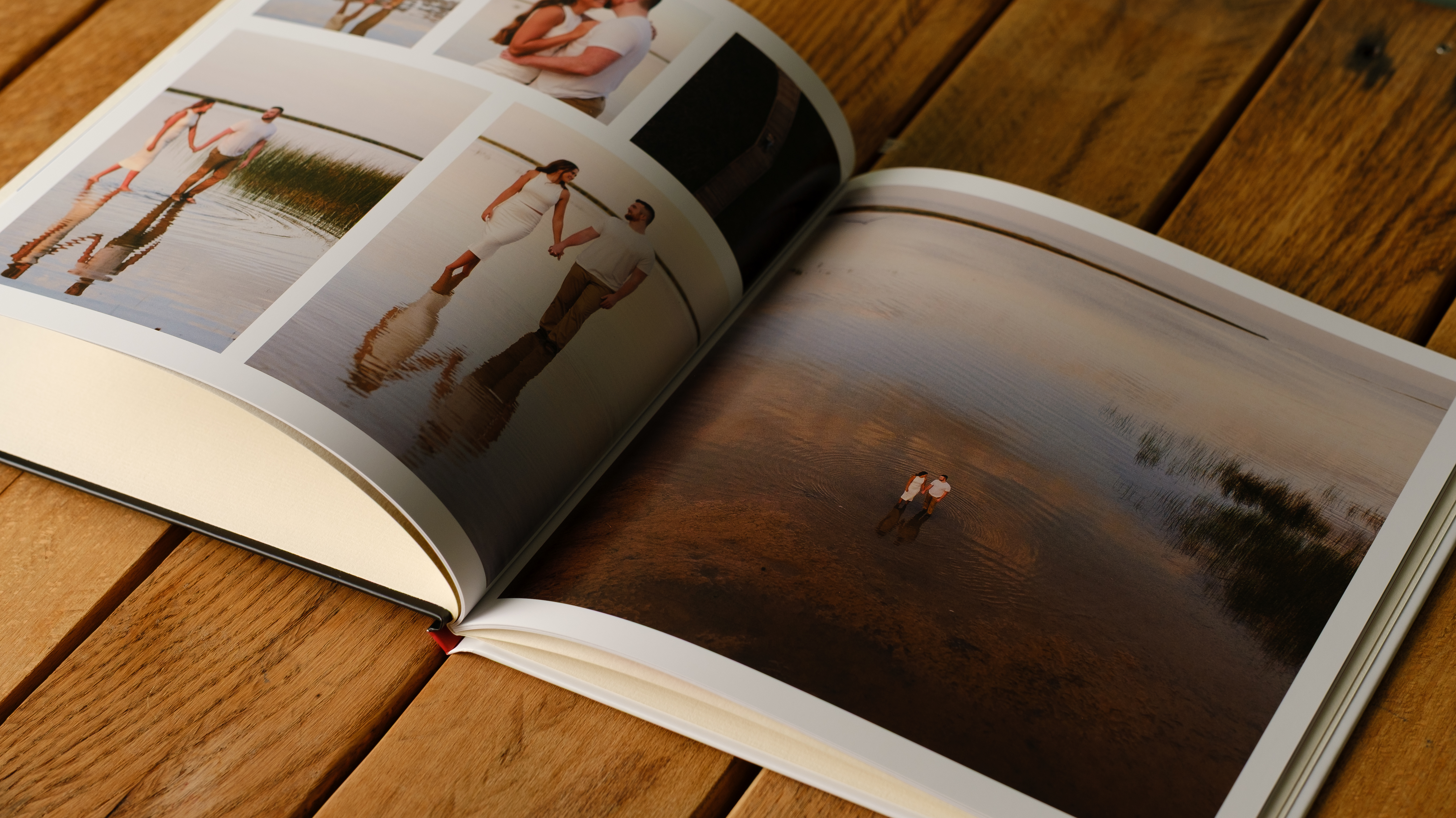 A photobook from CEWE on a desk