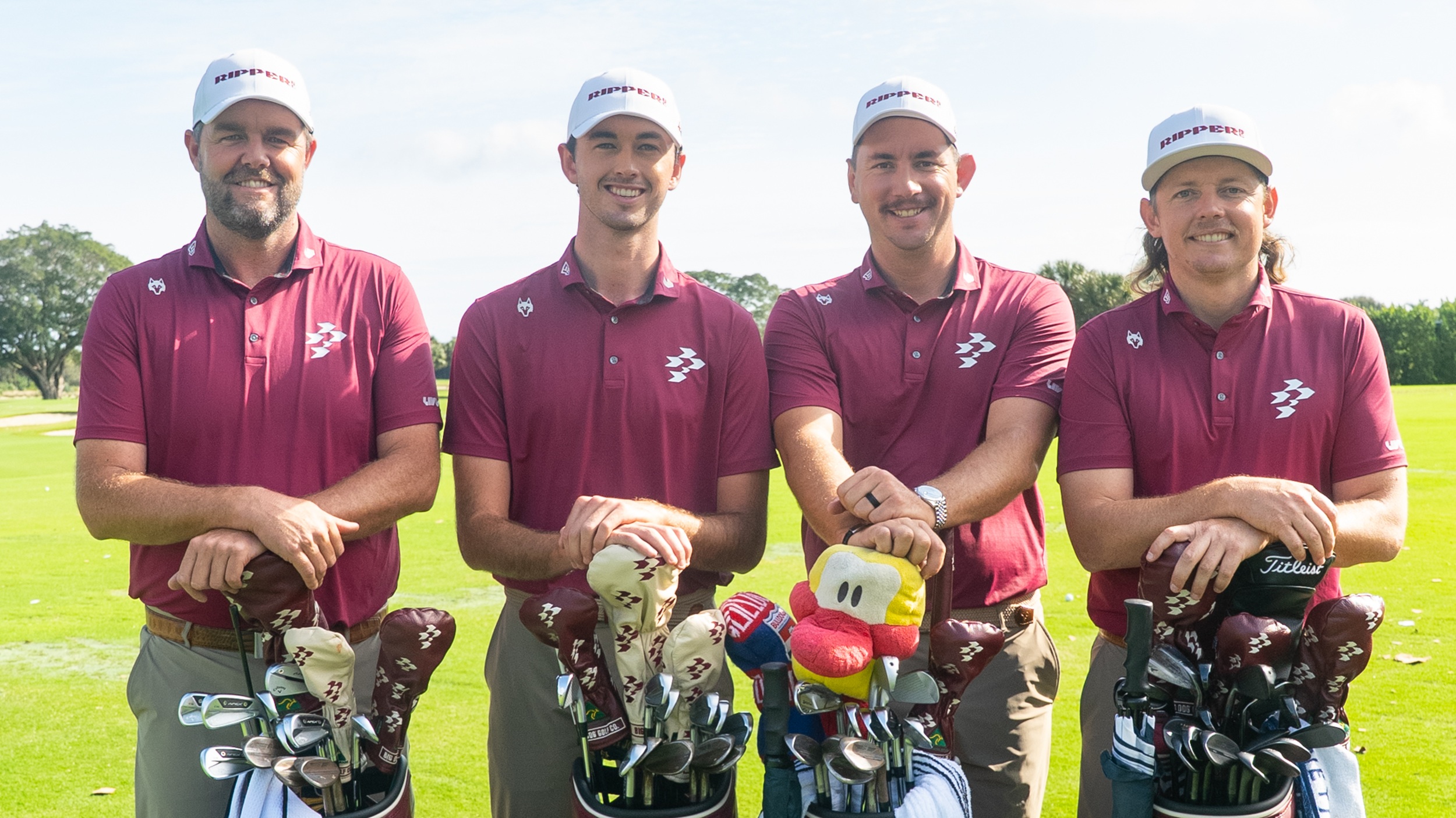 The Ripper GC team playing in the LIV Golf League