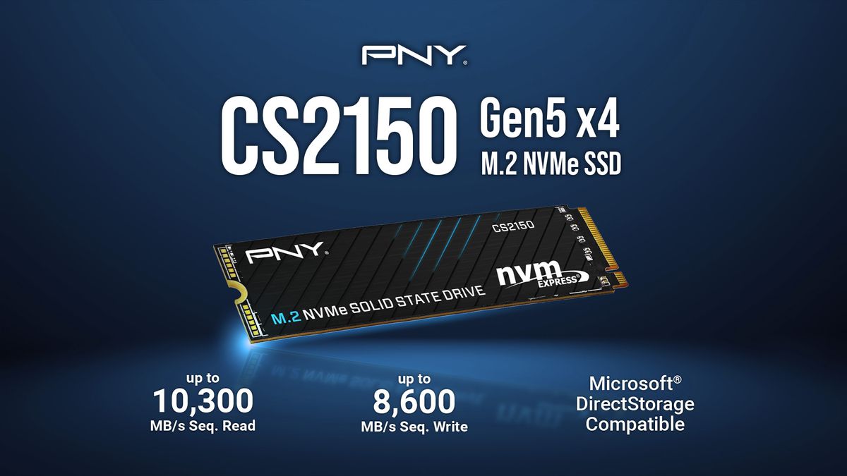 PNY launches new PCIe 5.0 SSDs that bring the entry level down to $99 – CS2150 1TB costs $99 and offers over 10GB/s in reads