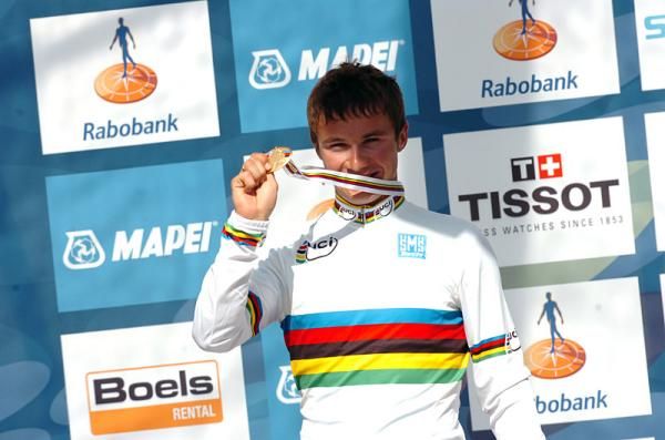 2012 U23 men's road race world champion Alexey Lutsenko (Kazakhstan)