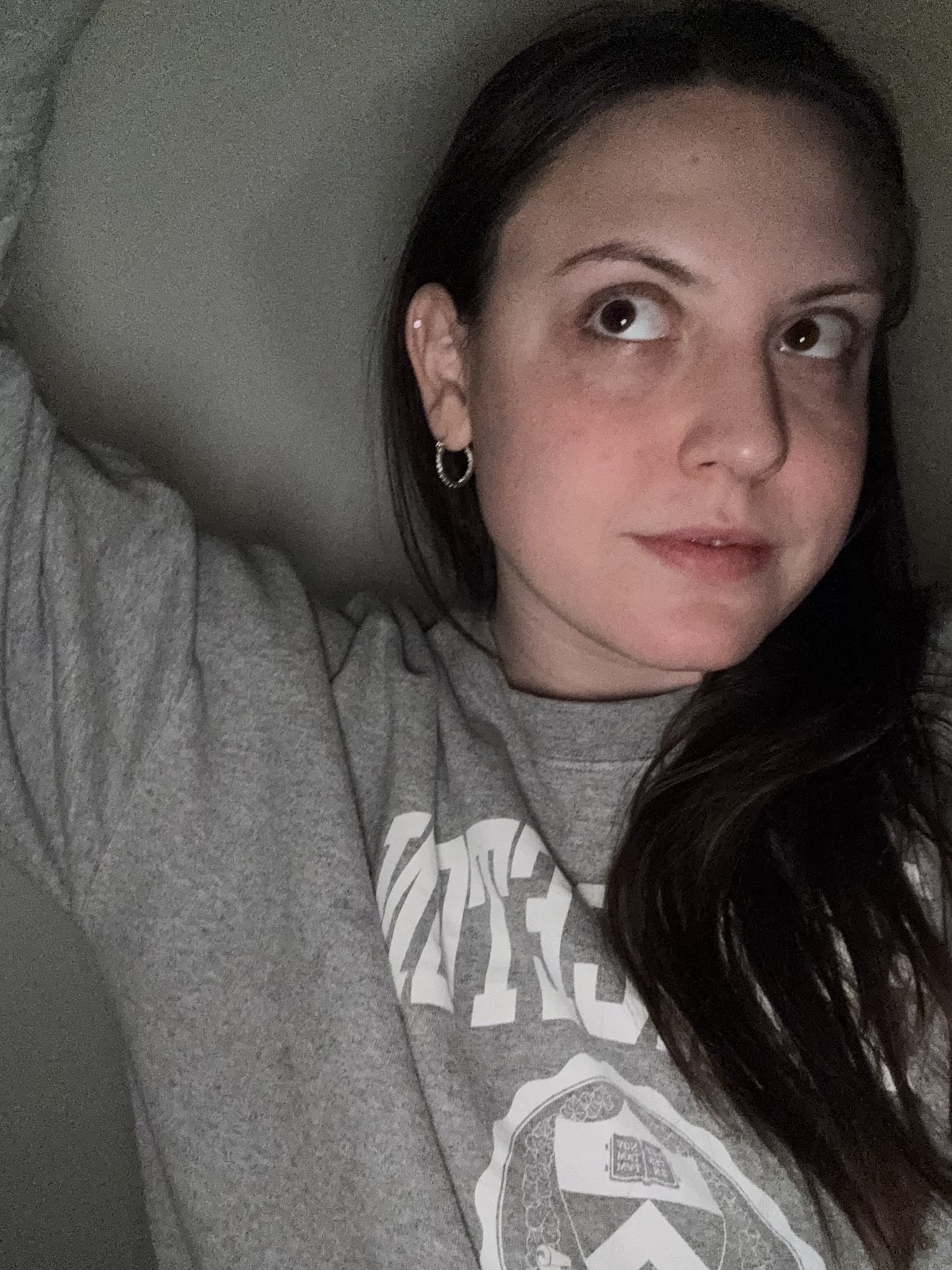 Sophia Vilensky after a snowy and physical labor-heavy Lume deodorant testing day.