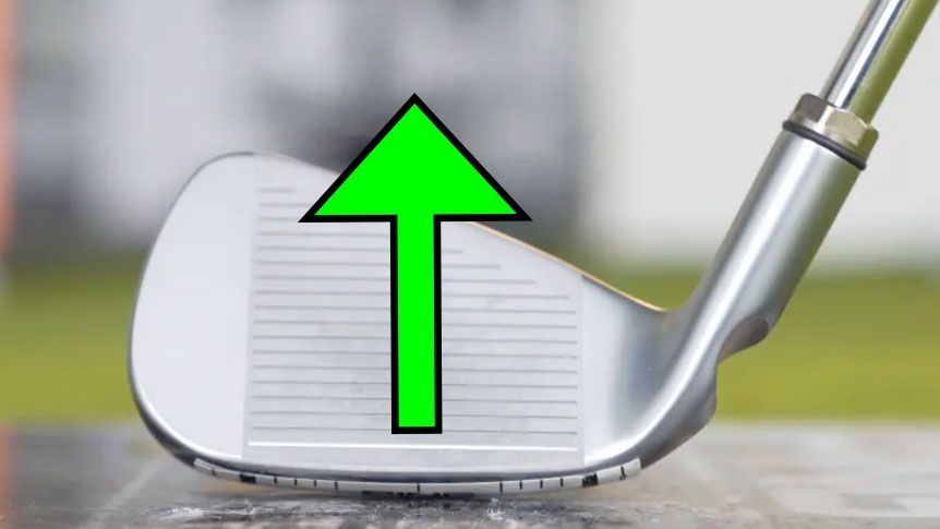 Photo showing a correct lie angle