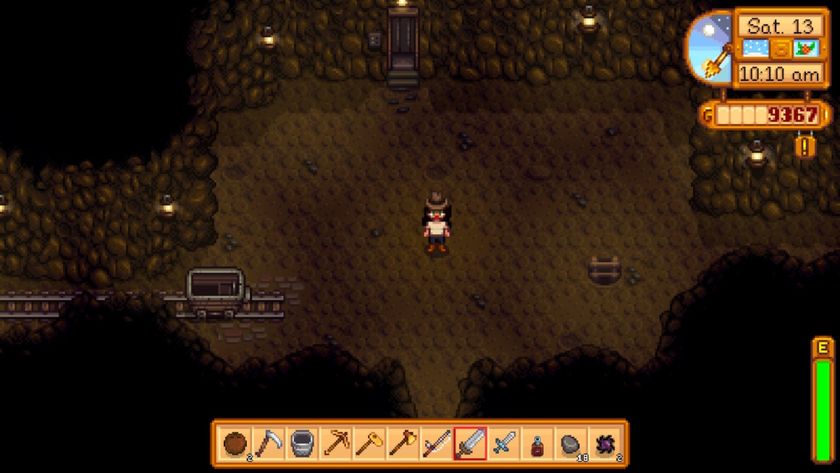 The mine entrance in Stardew Valley