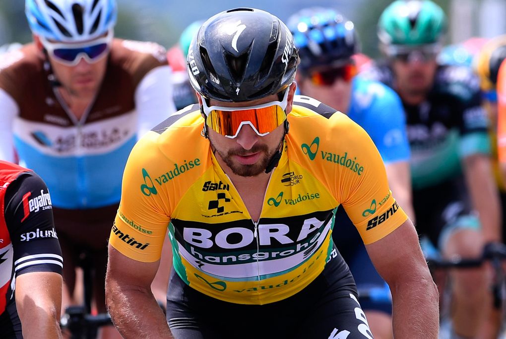 Peter Sagan in yellow at Tour de Suisse