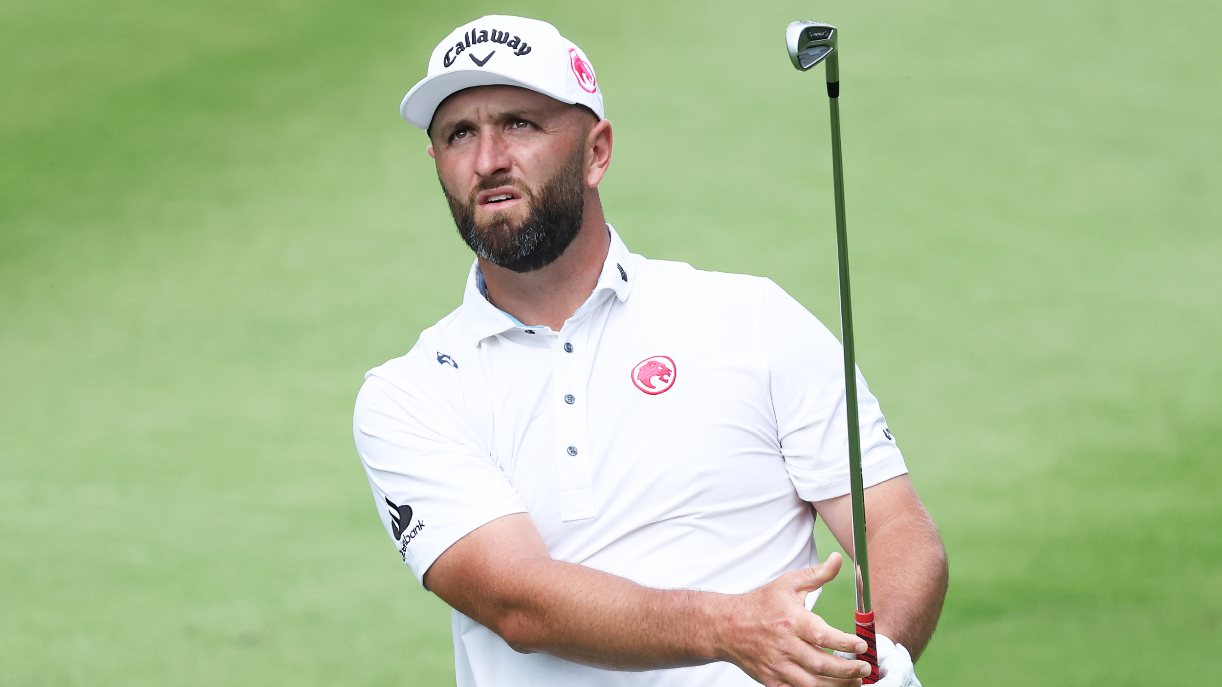 Jon Rahm takes a shot during LIV Golf Korea