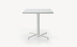 white outdoor table from collection titled Mia for Emu designed by Jean Nouvel