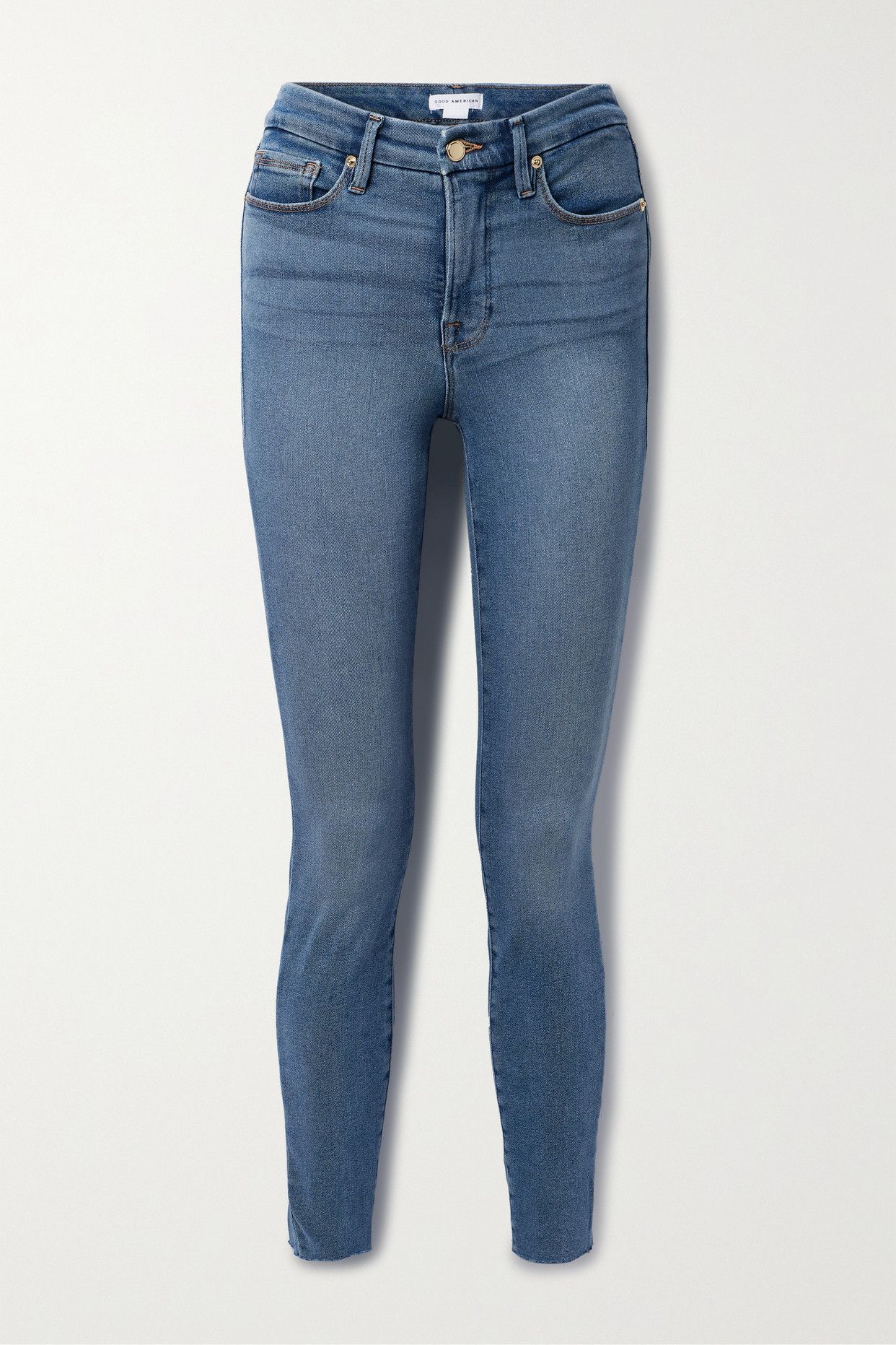 Good Legs organic high-rise slim-leg jeans