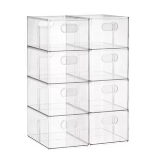 Acrylic freezer storage boxes