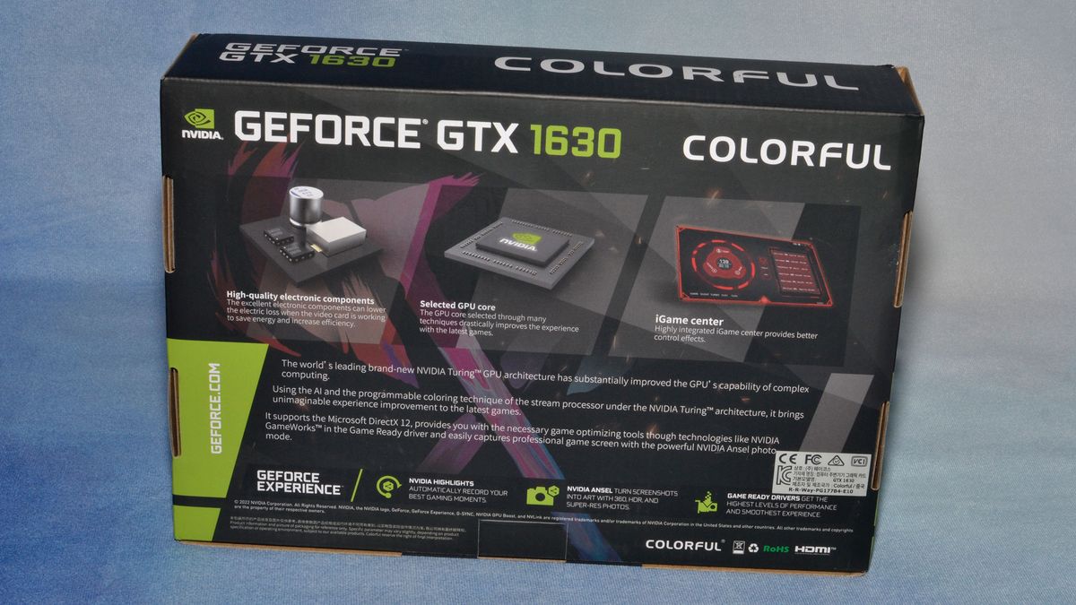 Colorful GeForce GTX 1630