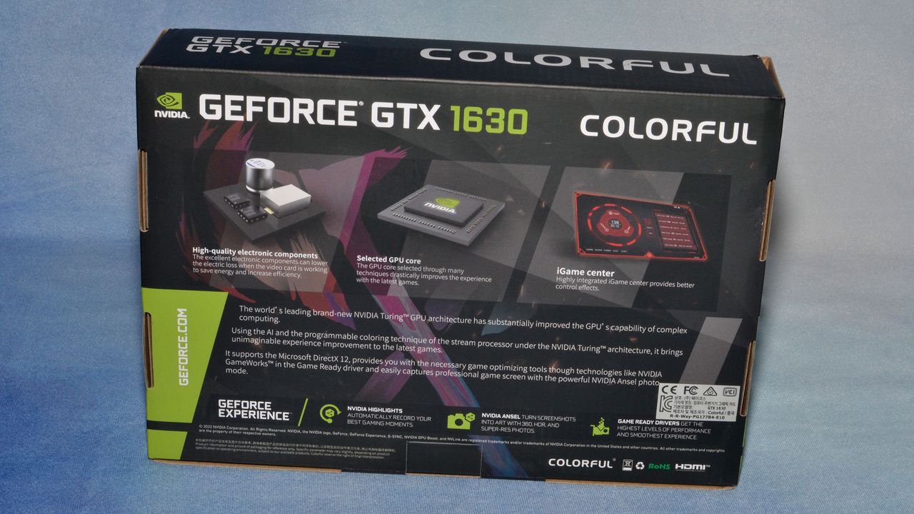 Colorful GeForce GTX 1630