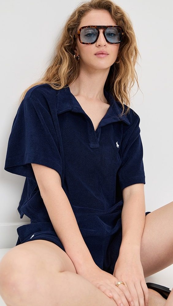 Polo Ralph Lauren Terry Collar Shirt & Short Set