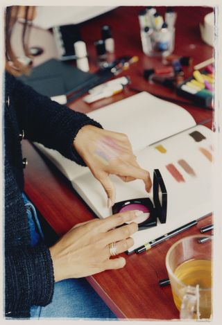 Chanel make-up and a sketch book