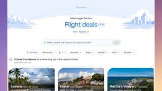 Google Flight Deals website 