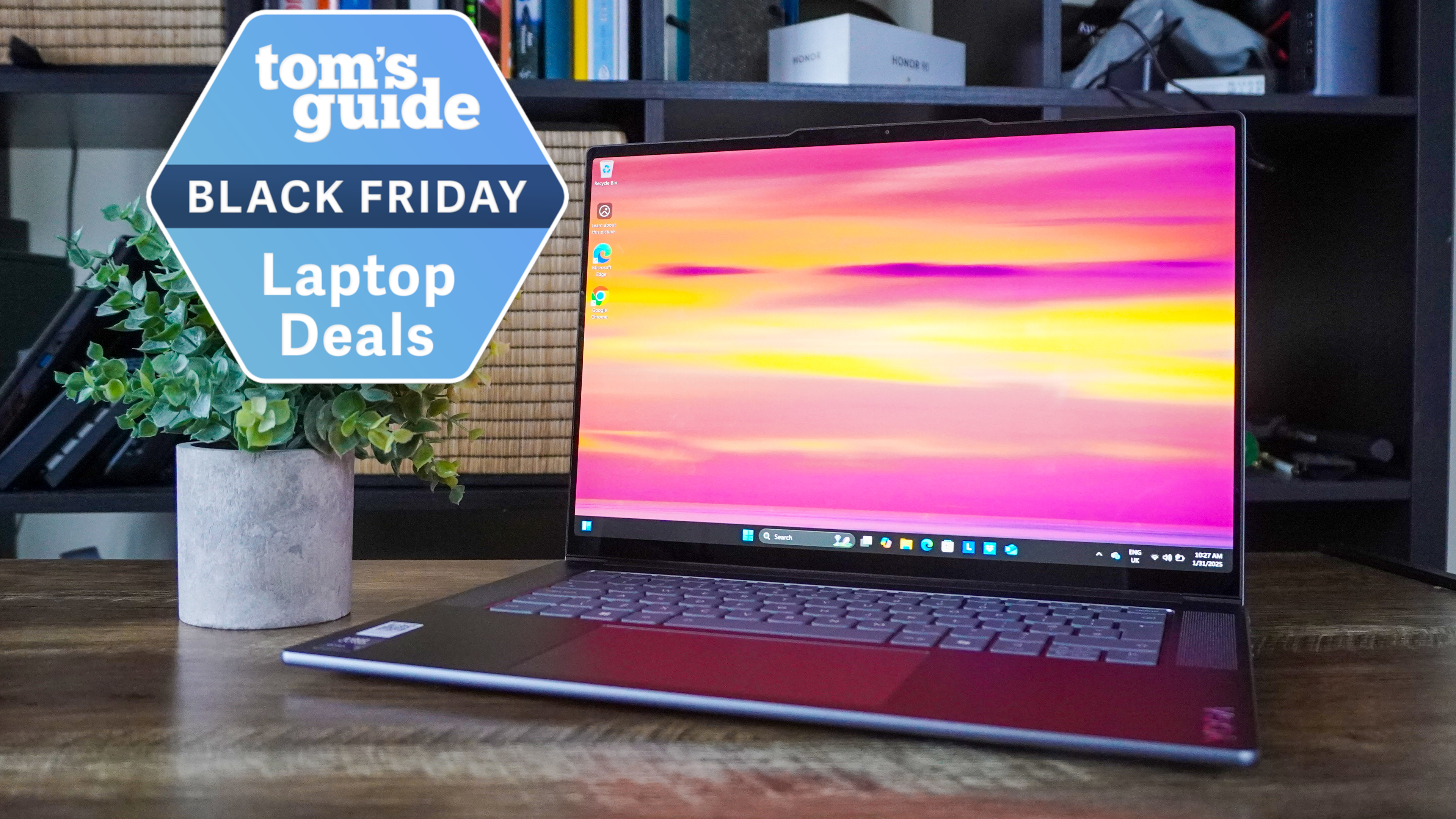 Lenovo Yoga Slim 7i Aura Edition with a Tom's Guide Black Friday deals badge