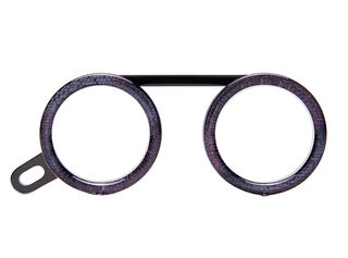 Black and Gunmetal reading glasses by Fassamano