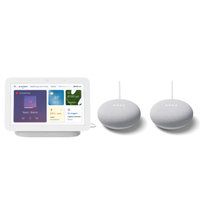 Google Nest Hub (2e generatie) + Google Nest Mini 2-pack van €217,99 voor €79,95 (NL)