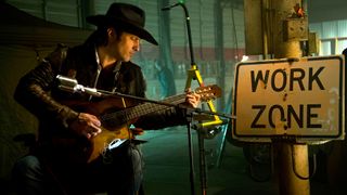 Robert Rodriguez on the set of the From Dusk Till Dawn TV show in 2014