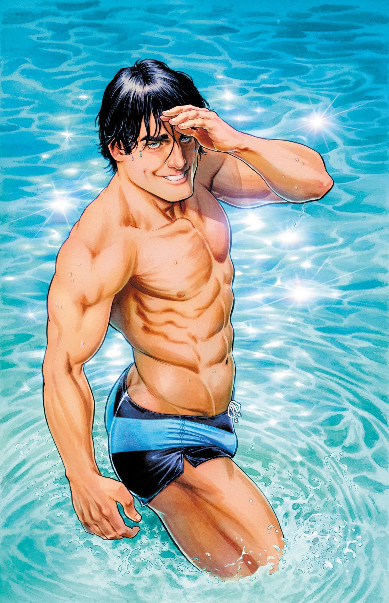 DC August 2022 swimsuit variant covers
