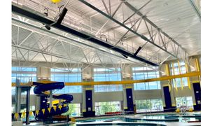 The Indoor aquatic center at UT-Chattanooga with updated loudspeakers. 