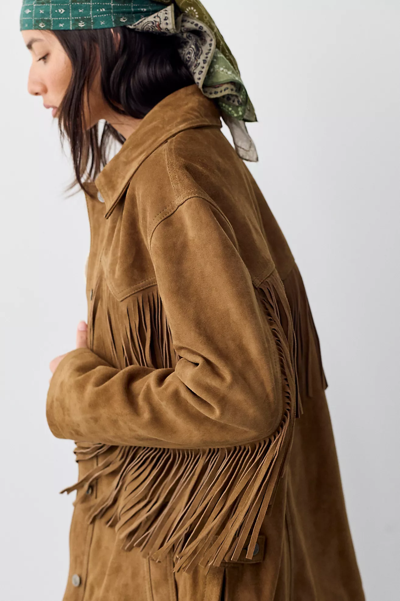 We the Free Fringe Out Suede Jacket