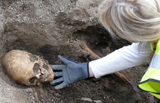 Recent excavations of viking boat burials reveal the remains of a man, a horse and a dog.