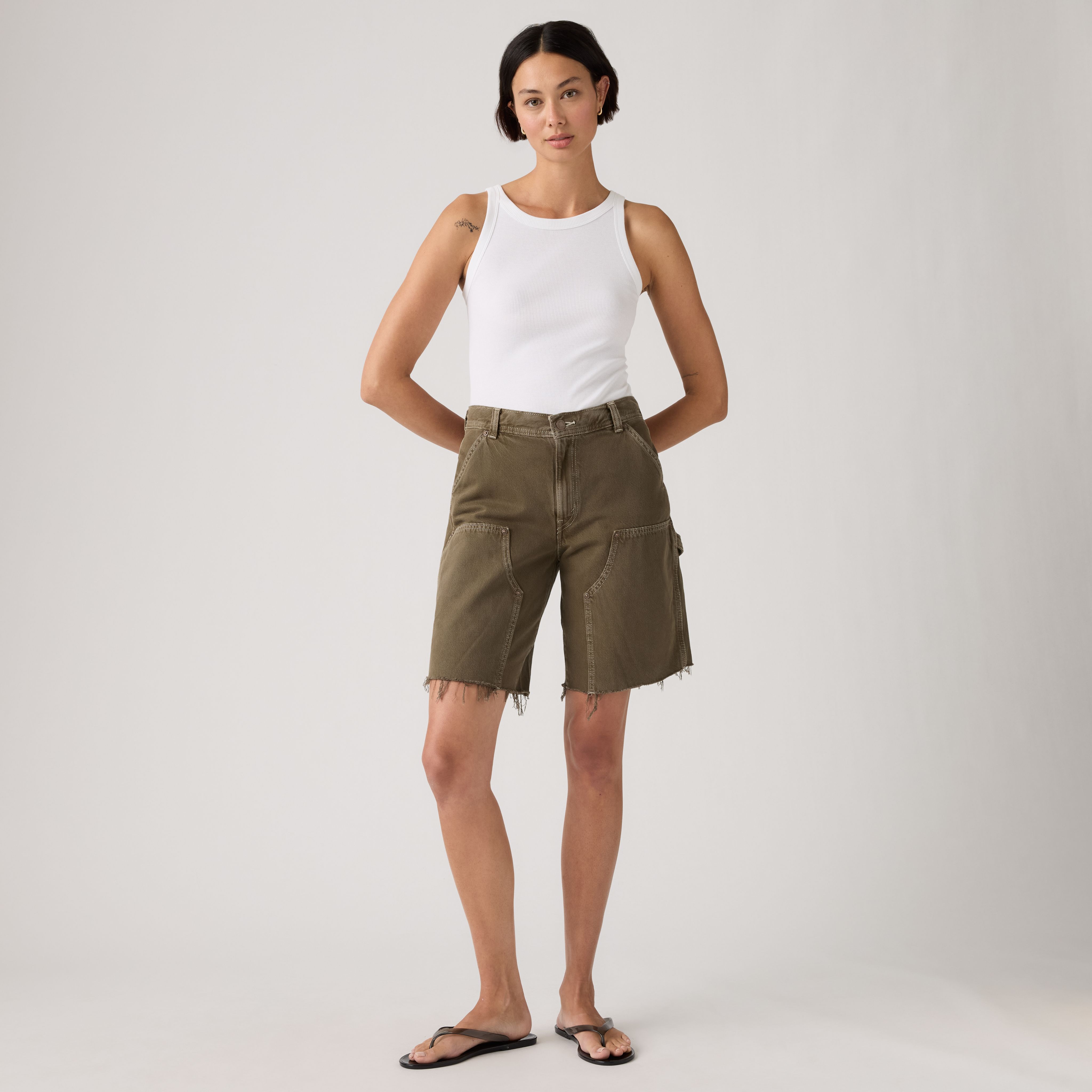 Baggy Dad Utility Women's Shorts