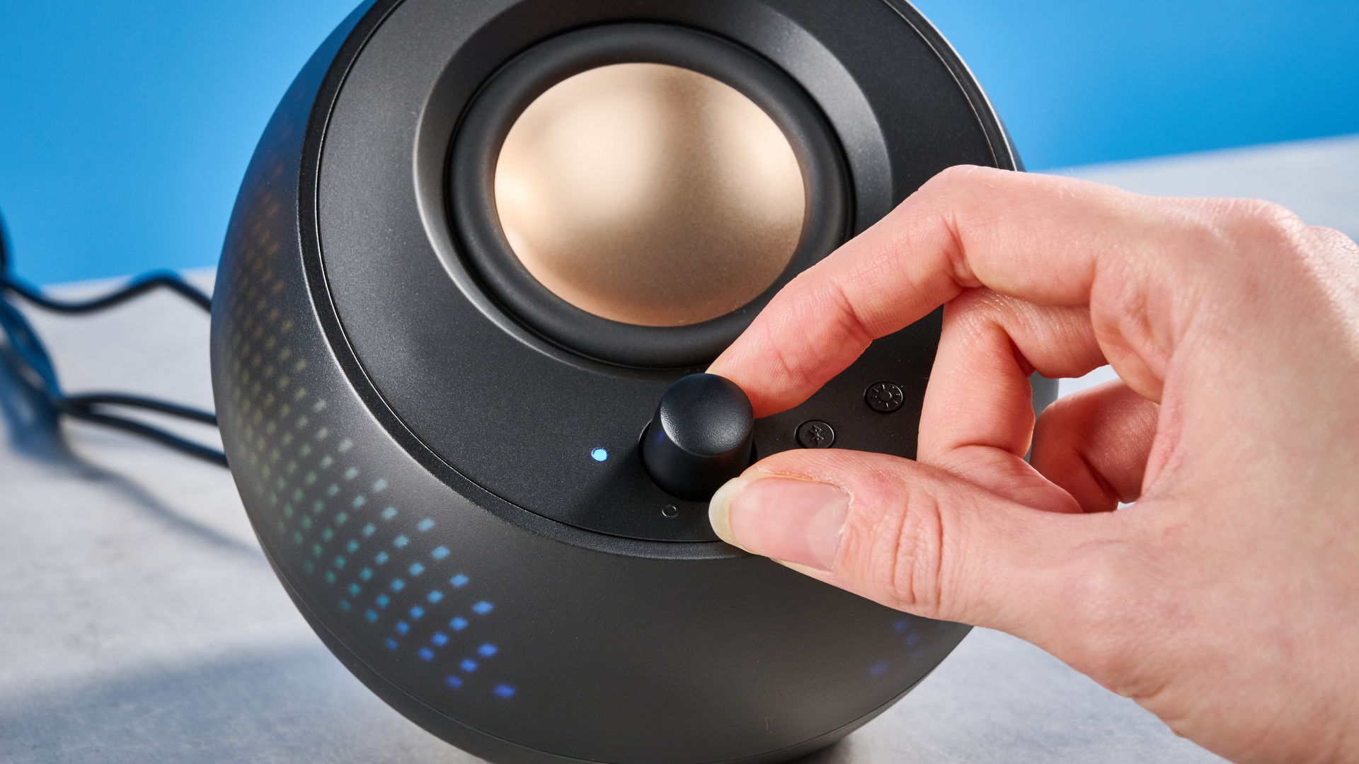 Black Creative Pebble X Plus computer speakers