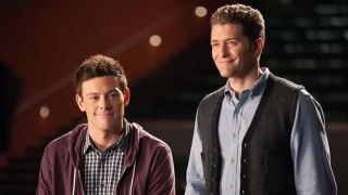 Cory Monteith and Matthew Morrison on Glee
