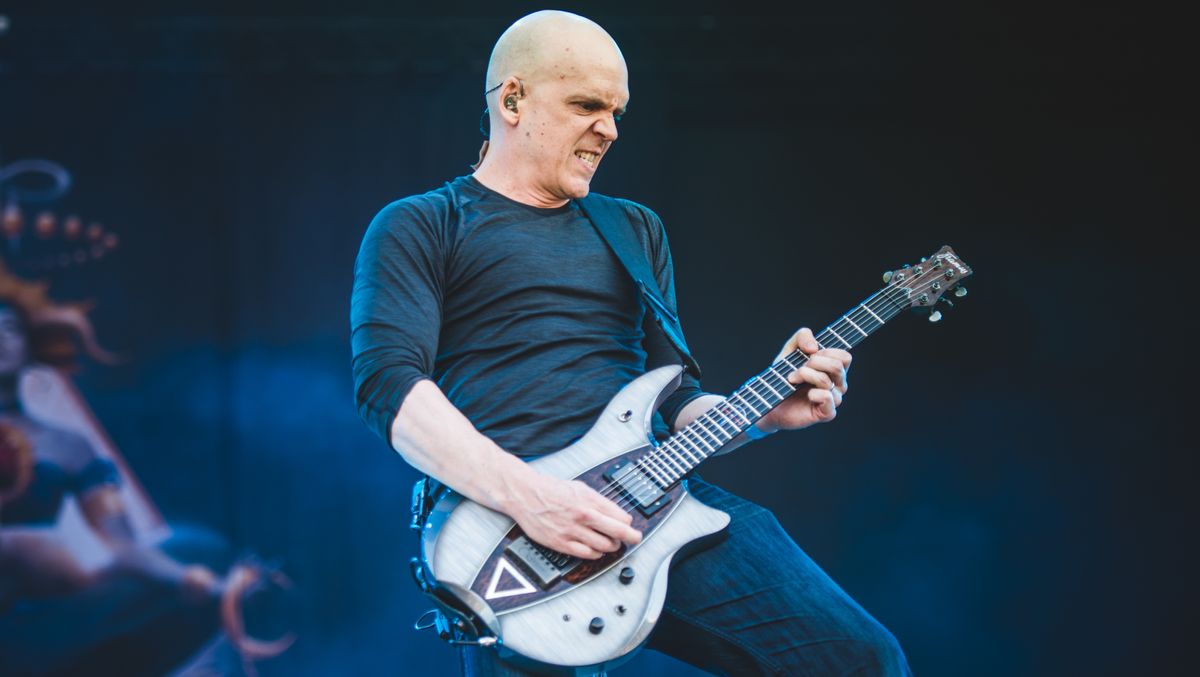 Devin Townsend performing live at the Hellfest Festival 2017 in Clisson, near Nantes