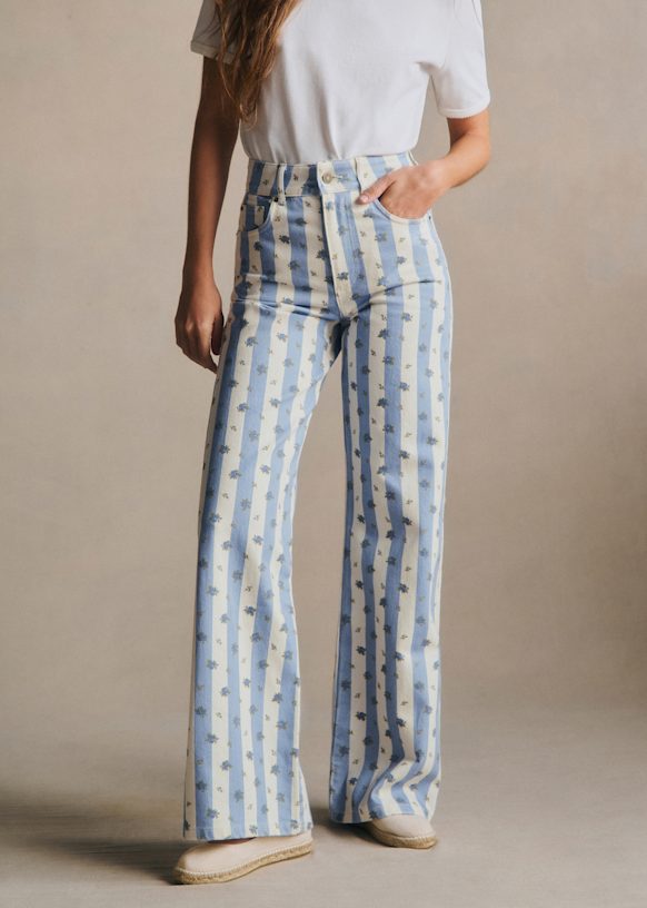 New 70's Trousers - Tivoli Print - Organic Cotton - Organic Textile - S&eacute;zane