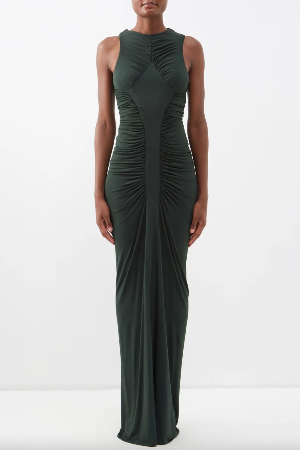 Autummn/Winter 2023 trends: Saint Laurent Ruched-jersey maxi dress