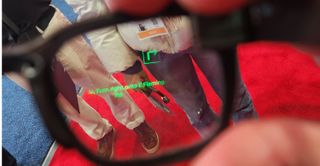 Through the lens of the Vuzix Ultralite AR glasses